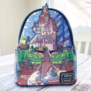 Beauty and the Beast Belle Loungefly Castle Mini Backpack